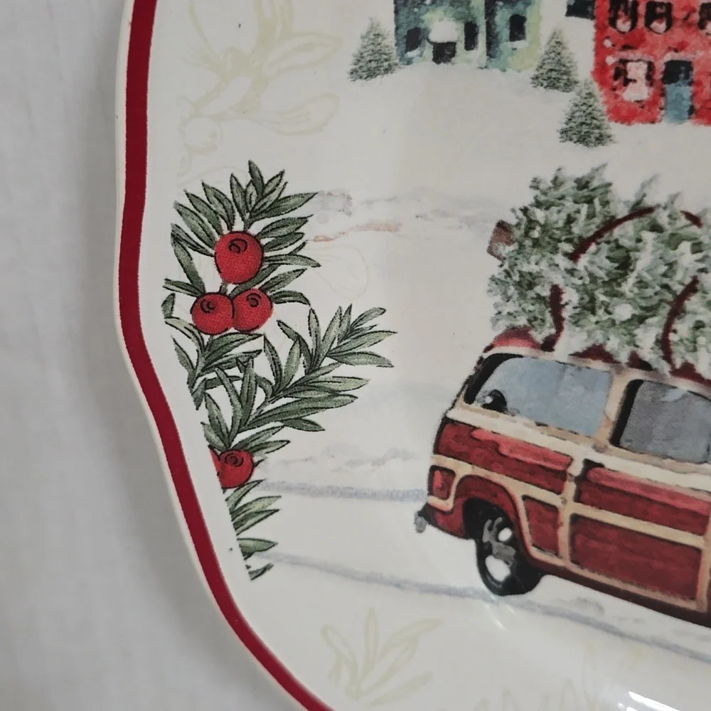 Set of 4 Better Homes and Garden Festive Holiday Plates - Picture 12 of 16